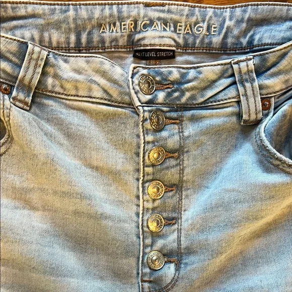 Light Blue AE flare Women's Jeans - Picture 2 of 5